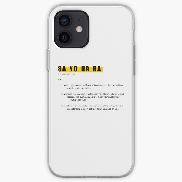 Conception de définition de poisson banane SAYONARA Coque souple iPhone