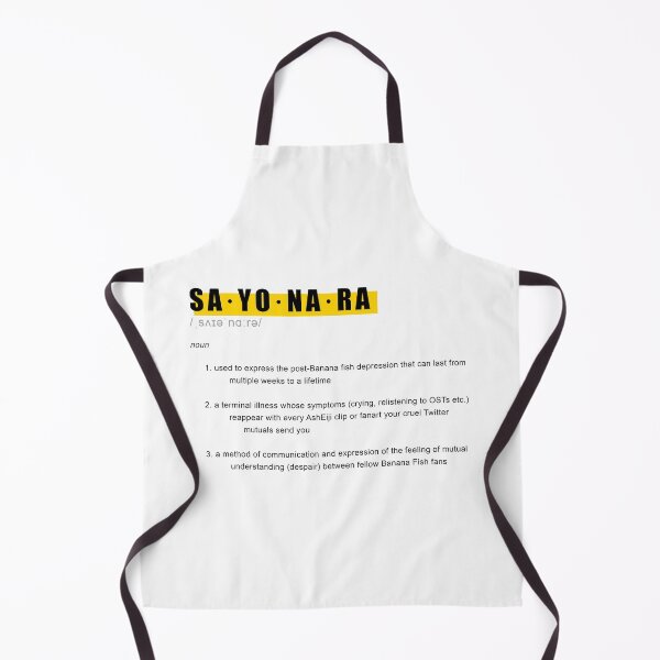 Item preview, Banana Fish SAYONARA Definition Design designed and sold by saraevansdesign.