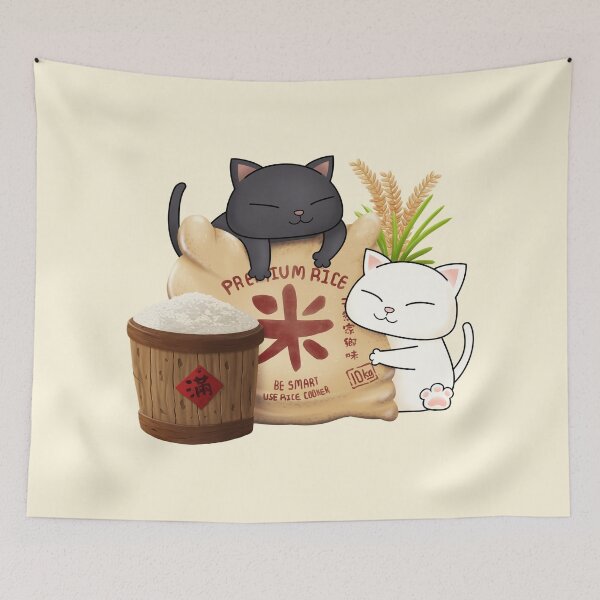 Item preview, Chubby Cat Rice Lover designed and sold by Takeda-art.