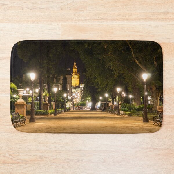Item preview, Illuminated Sevillian Night - Cristina Garden Jardines de Cristina and La Giralda Belltower designed and sold by Georgia Mizuleva.