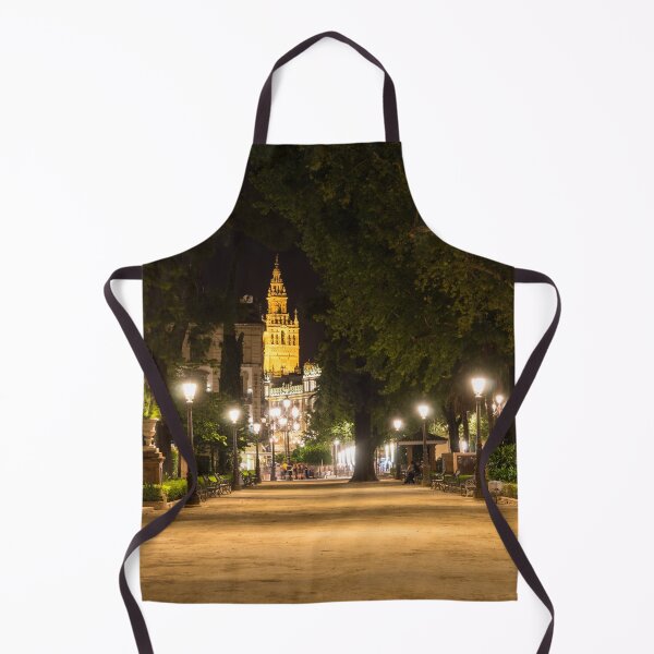Item preview, Illuminated Sevillian Night - Cristina Garden Jardines de Cristina and La Giralda Belltower designed and sold by Georgia Mizuleva.
