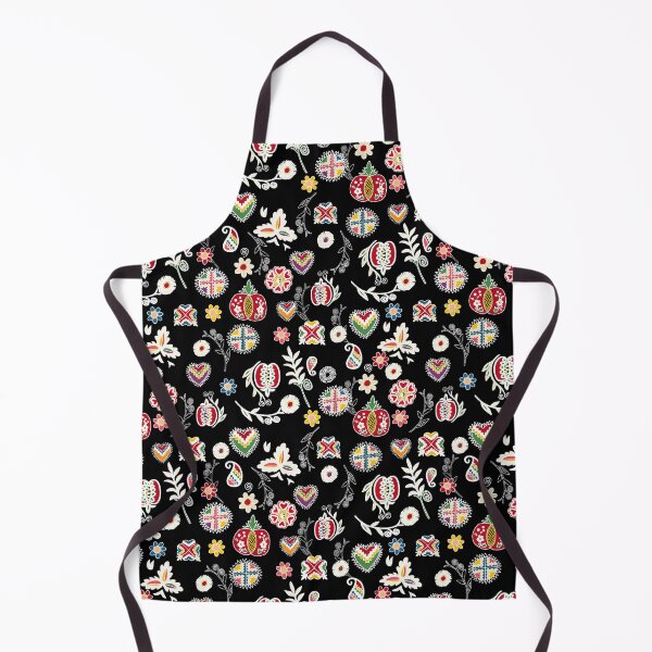 Jablicko srdicko / apples and hearts multi-coloured pattern Apron