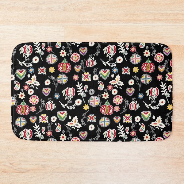 Item preview, Jablicko srdicko / apples and hearts multi-coloured pattern designed and sold by Folkiestore.