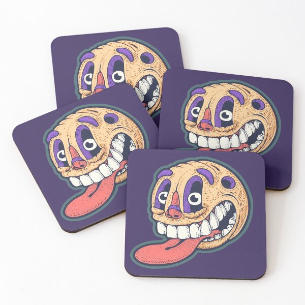 Item preview, Round emoticon with tongue hanging out designed and sold by JackJumpingsack.