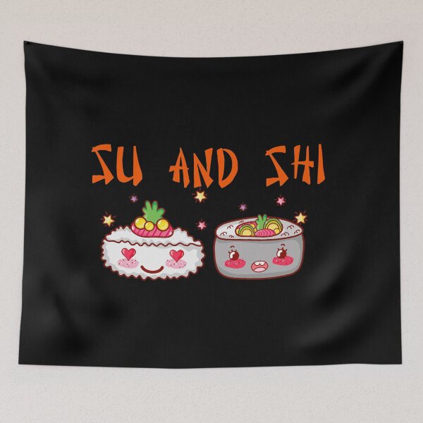 Item preview, Su and Shi, funny gift idea, Japan, Asia, sushi designed and sold by ThommyBLN.