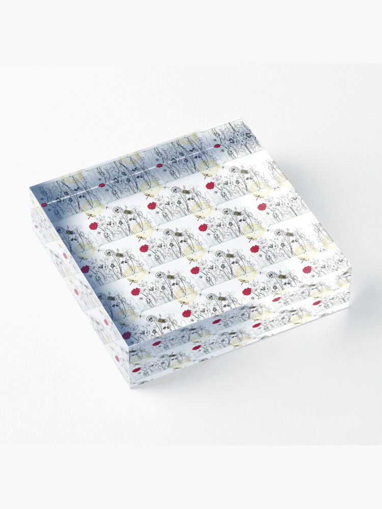 Alternate view of Wild Meadow Acrylic Block