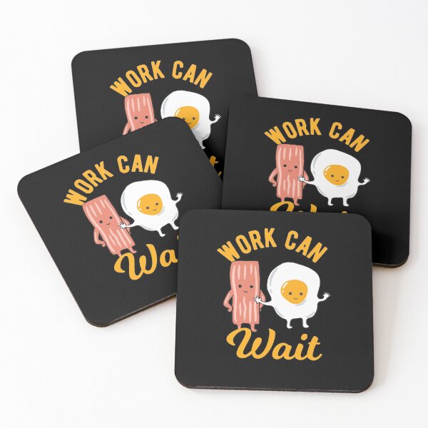 Item preview, Bacon and Egg - Procrastination -  Work Can Wait designed and sold by CanadianUnicorn.