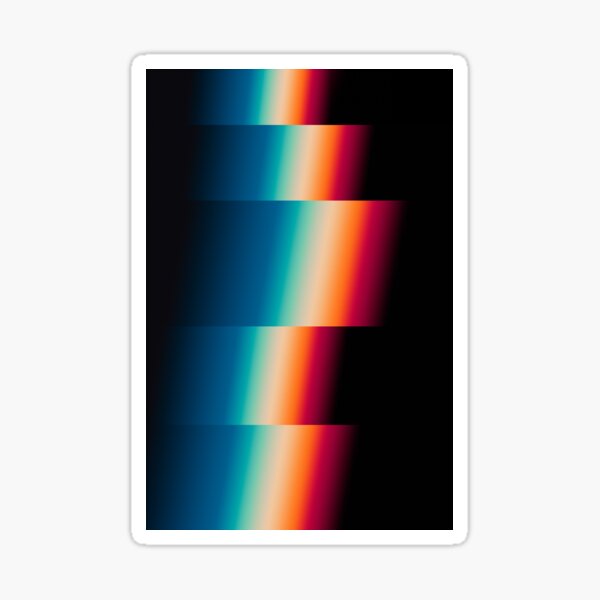 Retro glitch Sticker