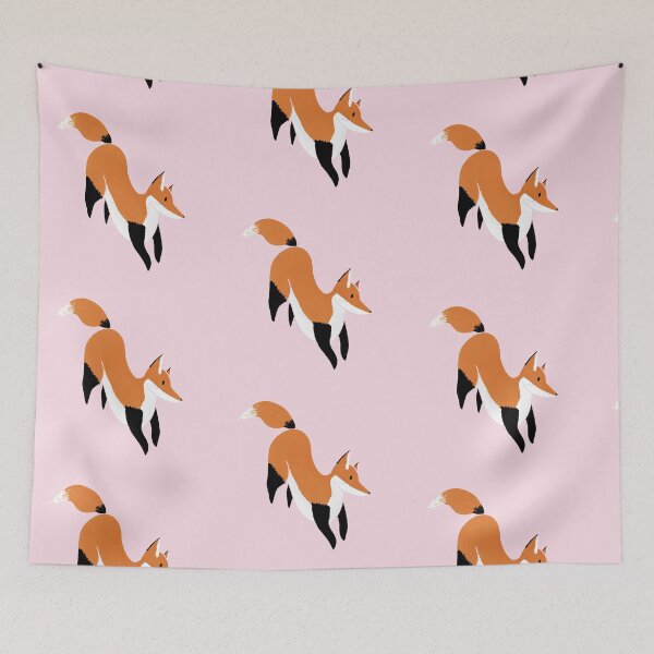 Item preview, Happy darting fox designed and sold by CoffeePandaArt.