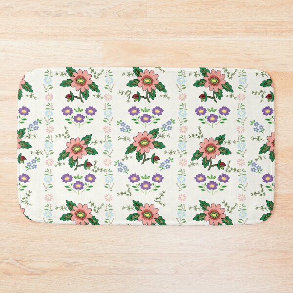 Item preview, Hanacke Slovacko, floral shirt embroidery pattern, pink and lilac. designed and sold by Folkiestore.