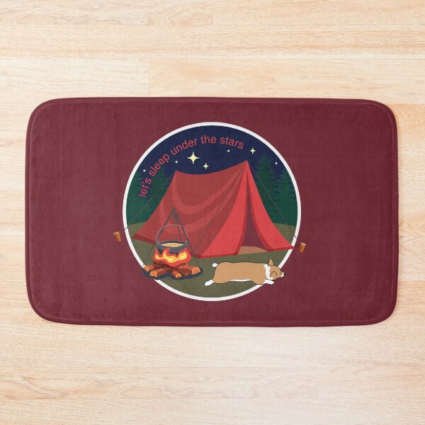 Item preview, Camping Corgi Emblem designed and sold by MaplewoodMerch.