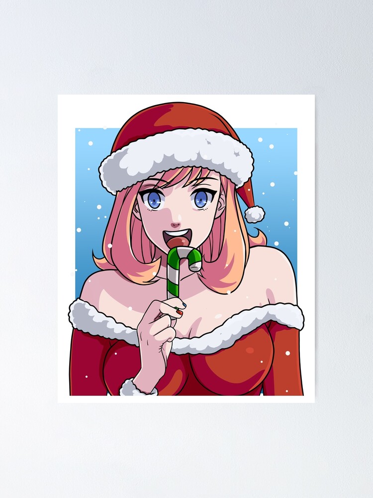 Mrs. Claus Sexy Christmas Anime Girl Leggings for Sale by Nosek1ng