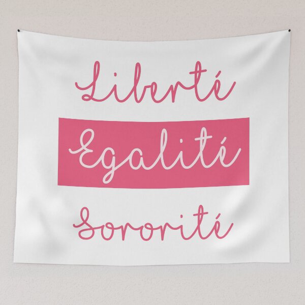 Item preview, Liberte Egalite Sororite pink designed and sold by RetroPrints.