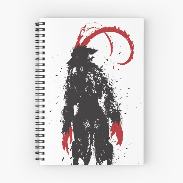 Item preview, The Barbaric Goatman - Black Splatter designed and sold by OthersidePrints.