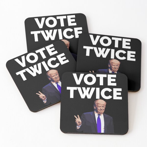 Item preview, VOTE TWICE designed and sold by TheFirstOne.