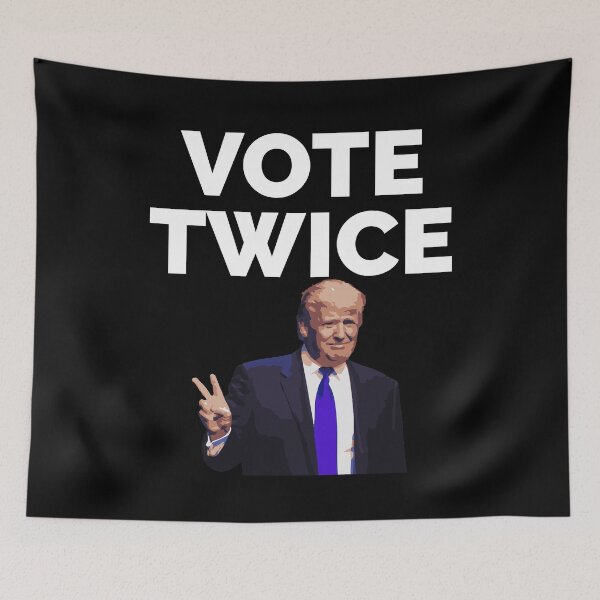 Item preview, VOTE TWICE designed and sold by TheFirstOne.