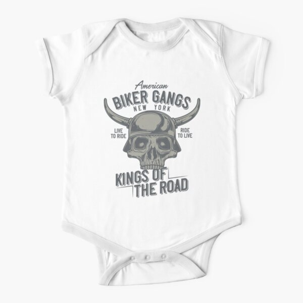 Biker Gangs Short Sleeve Baby One-Piece