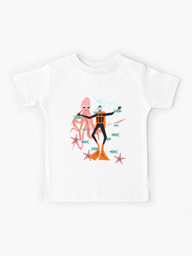 lyd Reporter tidsskrift Scuba diving, fun diving design." Kids T-Shirt for Sale by Kristina Evans |  Redbubble