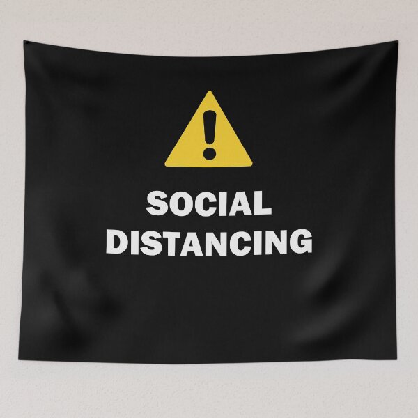 Item preview, Warning Social Distancing designed and sold by CoolApparelShop.