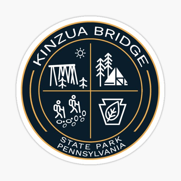 Item preview, Kinzua Bridge State Park Heraldic Logo designed and sold by VanyaKar.