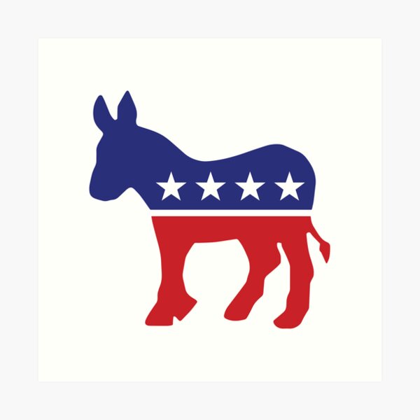 Democrat Original Donkey Art Print