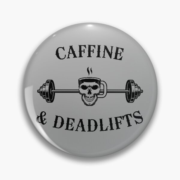 Item preview, Caffeine & Deadlifts (black) designed and sold by PrestigeWorld.