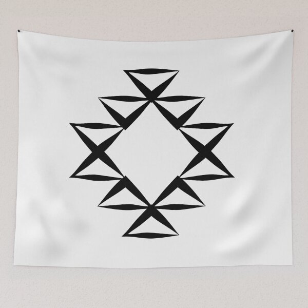 Item preview, Copy of Aztec vintage symbols outlines Black designed and sold by Jake Purcell.