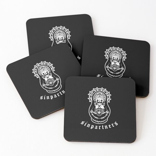 MATRYOSHKA DOLL SKULL Coasters (Set of 4)