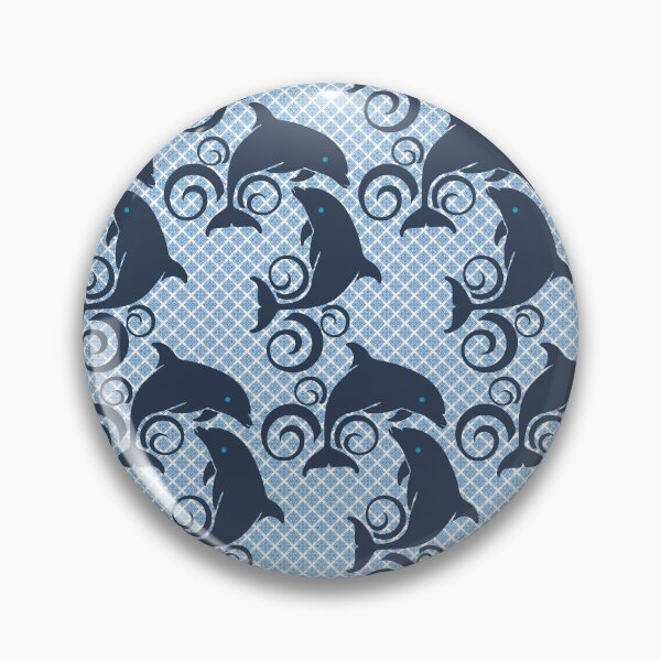 Item preview, Sweet Swirling Dolphins Pattern designed and sold by SharksOnShore.