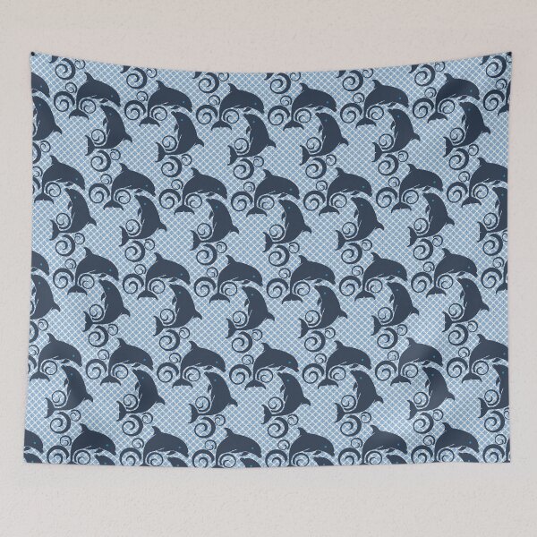 Item preview, Sweet Swirling Dolphins Pattern designed and sold by SharksOnShore.