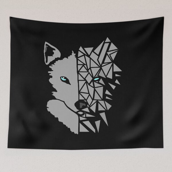 Item preview, Geometric Grey Wolf designed and sold by Trace1234.