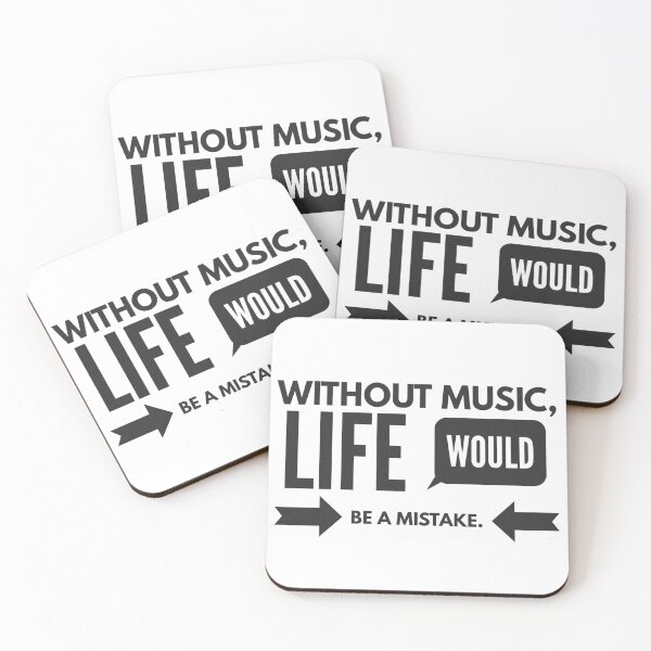 Item preview, Without Music Quote designed and sold by JRM Tees & More Store.