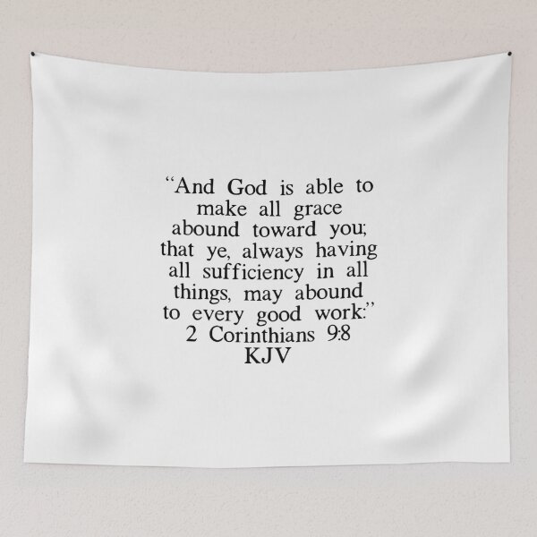 Item preview, 2 Corinthians 9:8 KJV designed and sold by IBMClothing.