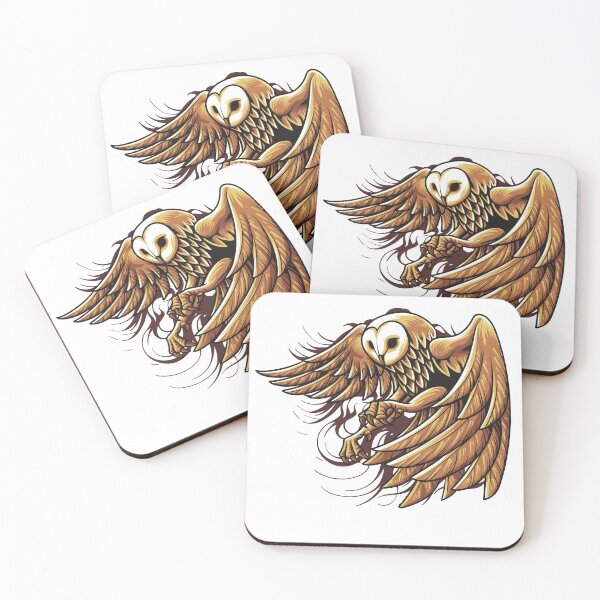 Item preview, Golden Brown Ornate Owl Art Work designed and sold by JTS STORE.