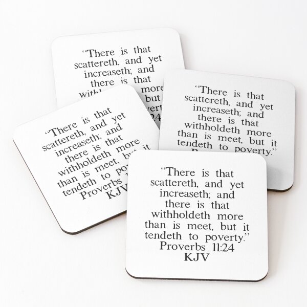 Item preview, Proverbs 11:24 KJV designed and sold by IBMClothing.
