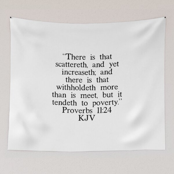 Item preview, Proverbs 11:24 KJV designed and sold by IBMClothing.