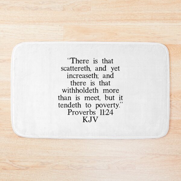 Item preview, Proverbs 11:24 KJV designed and sold by IBMClothing.