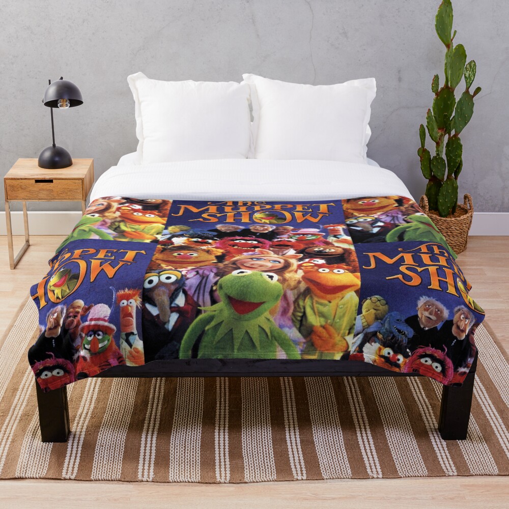"The Muppet Show vintage cast retro TV" Throw Blanket for Sale by