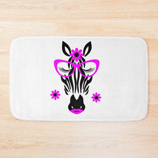Item preview, Girly Zebra with Pink Glasses designed and sold by Trace1234.