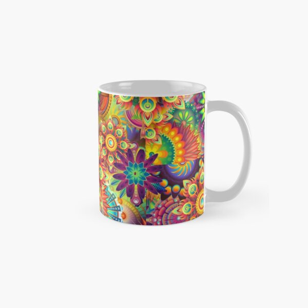 Item preview, Psychedelic Retro Hippy 70s Flower Power Pattern designed and sold by Quirkle Berry.