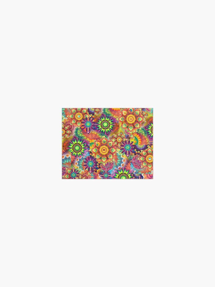 Psychedelic Retro Hippy 70s Flower Power Pattern Jigsaw Puzzle for Sale by Quirkle Berry Redbubble