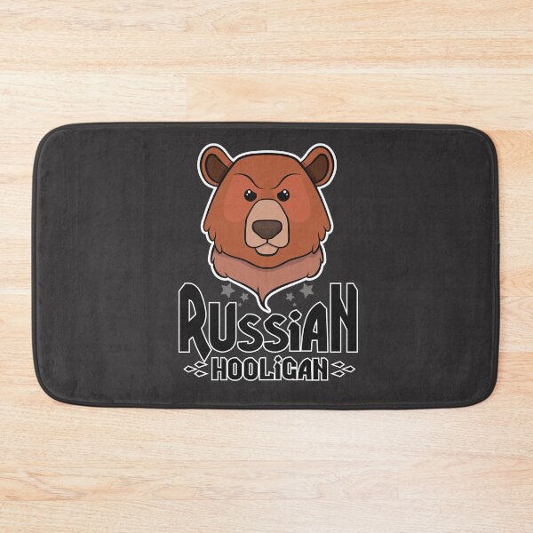 Item preview, brown bear and the inscription Russian Hooligan designed and sold by kotart72.