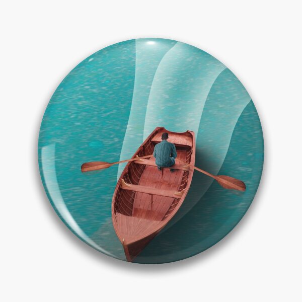 Item preview, Red Boat in Ocean designed and sold by AmandaDesign.
