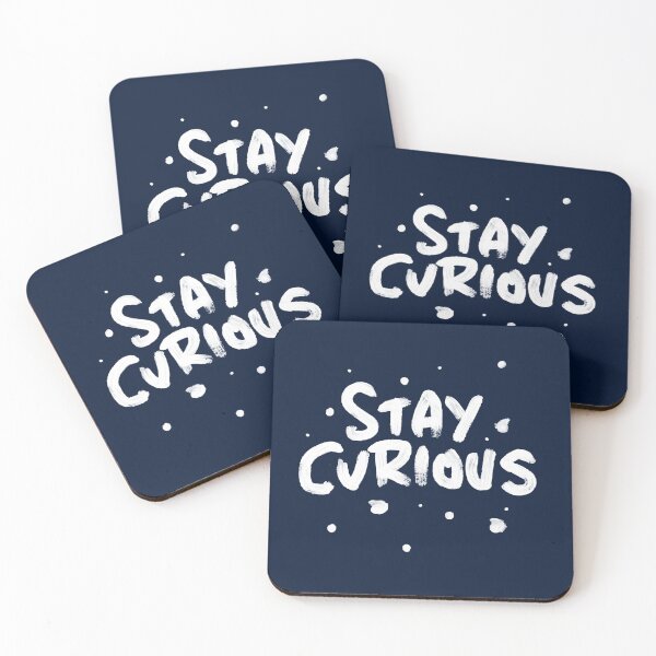 Item preview, Stay Curious - white designed and sold by Delphie Joy Dib-Milston.