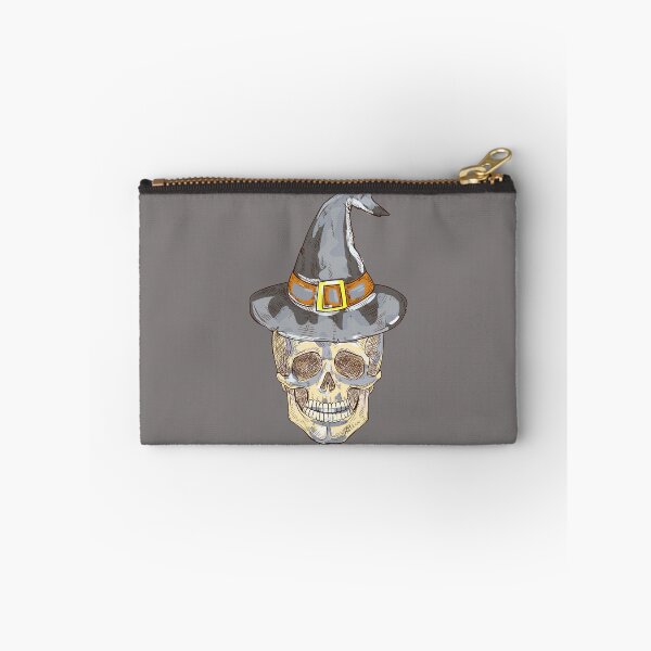 Item preview, Skull with Witch Hat designed and sold by NewWorldIsHere.