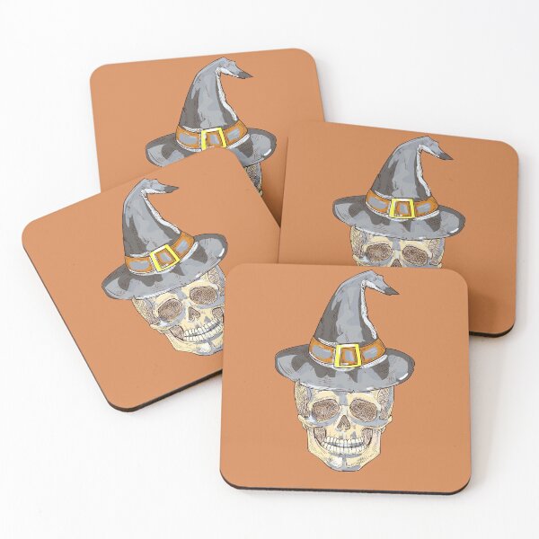 Item preview, Skull with Witch Hat designed and sold by NewWorldIsHere.