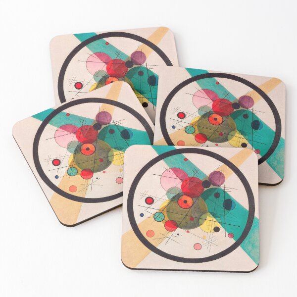 Item preview, Circles in a Circle Abstract Painting by Wassily Kandinsky designed and sold by quackynaut.