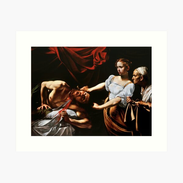 Aperçu de l'œuvre Haute résolution - Judith décapitant Holopherne - Caravage créée et vendue par goldenanchor.