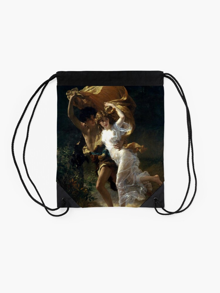 Alternate view of The Storm (La Tempête) - Pierre Auguste Cot Drawstring Bag