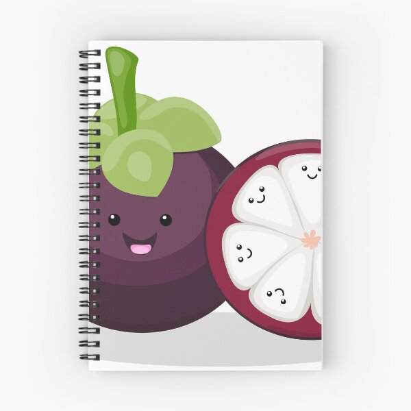Item preview, Cute purple mangosteen kawaii cartoon designed and sold by FrogFactory.